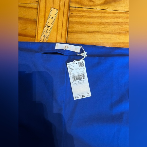 Mango side zip straight leg cropped pants - Picture 6 of 8